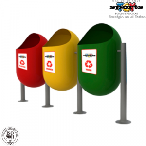 BASURERO ECOLOGICO TRIPLE